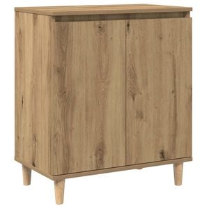 vidaXL Dressoir 60x35x70 cm bewerkt hout artisanaal eikenkleur