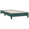 vidaXL Boxspring met matras en LED fluweel donkergroen 100x210 cm