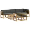 vidaXL Buiten bankenset 9 pcs Wit en antracietkleurig Polyester