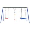 vidaXL Schommelset met schommel, klimtouw met schijven en nestschommel