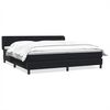 vidaXL Boxspringbed met matrassen 180x220 cm fluweel zwart