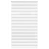 vidaXL Zebra rolgordijn 125x230 cm stofbreedte 120,9cm polyester wit