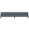 vidaXL Boxspringbed met matras Donkergrijs 200 x 220 cm Stof