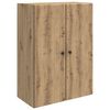 vidaXL Wandkast 66 x 34,5 x 90 cm Bewerkt hout Artisanaal eiken