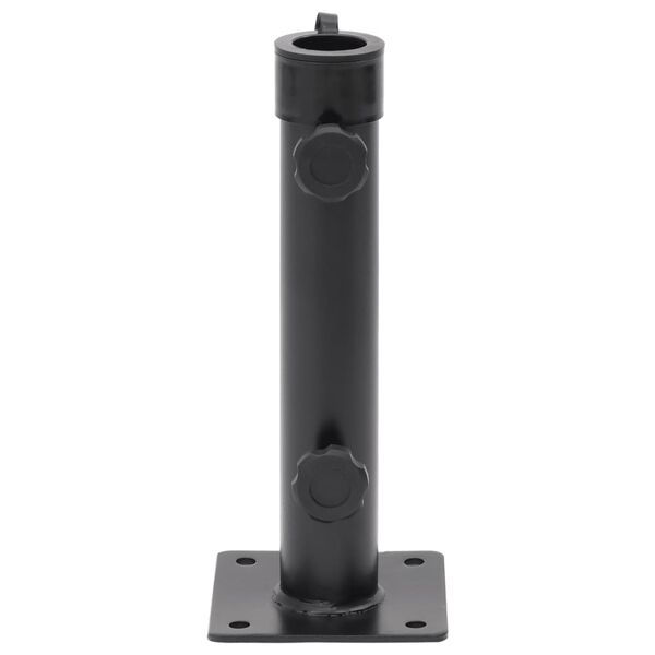 vidaXL Parasolvoet voor &Oslash;38/48 mm stok staal matzwart