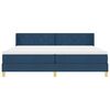 vidaXL Boxspringbed met matras Blauw 200 x 200 cm Polyester