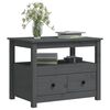 vidaXL Salontafel 71x49x55 cm massief grenenhout grijs