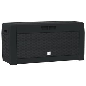 vidaXL Tuinbox 119x48x60 cm polypropeen antracietkleurig