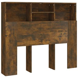 vidaXL Hoofdbordkast 120x19x103,5 cm gerookt eikenkleurig