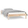 vidaXL Bedframe LED massief hout 100x200 cm