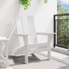 vidaXL Vouw Adirondack Stoel Wit 80,5 x 74,5 x 92 cm HDPE