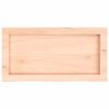 vidaXL Wastafelblad 60x30x(2-4) cm onbehandeld massief hout