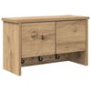 vidaXL Wandgemonteerde kapstok Muurmontage Artisan Eiken Bewerkt hout