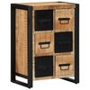 vidaXL Dressoir 50x35x70 cm massief ruw mangohout