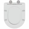 vidaXL Toiletzitting Wit 44 x 36,4 x 3,4 cm Duroplast