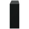 vidaXL Wandtafel Gestreept Zwart 155 x 29 x 74 cm Geconstrueerd hout