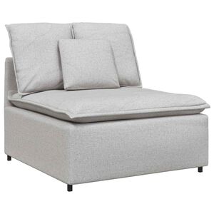 vidaXL Modulaire bank middenmodule met kussens 100 cm wolk grijs