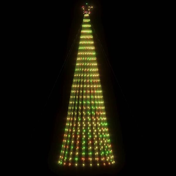 vidaXL LED-kerstboom 688 LEDs kleurrijk 300 cm