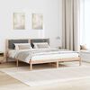 vidaXL Bedframe Donkergrijs 180 x 200 cm Massief grenenhout