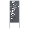 vidaXL Tuin Privacy Screen Antraciet 50 x 140 cm Koudgewalst staal