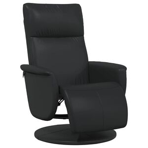 vidaXL Massage Recliner Stoel Zwart Nep Leer