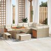 vidaXL Tuin Sofa Set 12 pcs beige en cr&egrave;mekleurig 100 x 100 x 71 cm