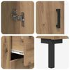 vidaXL Hoge kast met lade 2 pcs Artisan Eiken Bewerkt hout