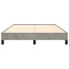 vidaXL Bedframe zonder matras 140x200 cm fluweel lichtgrijs