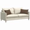 vidaXL Sofa Kussens 2 stuks Bruin 60 x 40 cm Stof