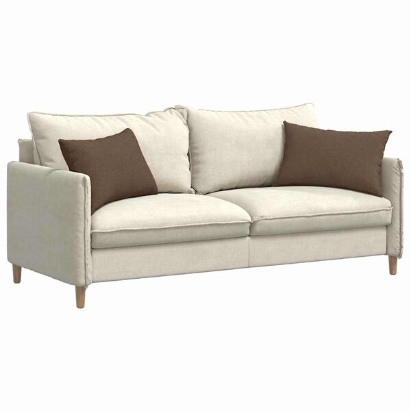 vidaXL Sofa Kussens 2 stuks Bruin 60 x 40 cm Stof