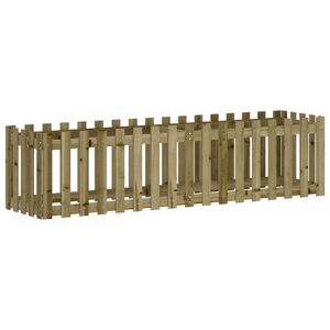vidaXL Plantenbak verhoogd hekontwerp 200x50x50 cm ge&iuml;mpregneerd hout