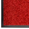 vidaXL Deurmat wasbaar 120x180 cm rood