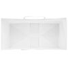 vidaXL Papieren zakjes 50 st met hengsels 21x11x28 cm wit