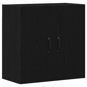 vidaXL Wandkast 60x31x60 cm bewerkt hout zwart eikenkleurig