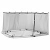 vidaXL Muggennet voor het prieel 220 mesh Zwart 3,6 x 3,6 x 2 m
