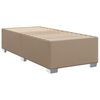 vidaXL Boxspring met matras kunstleer cappuccinokleurig 80x200 cm