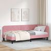 vidaXL Hoekbedframe met hoofdeinde Roze 100 x 200 cm Fluweel