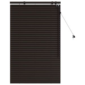 vidaXL Jaloezie Donkerbruin 80 x 130 cm 35 mm Massief Paulowniahout