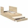 vidaXL Opbergbedframe met lade Sonoma Eiken 75 cm Bewerkt hout