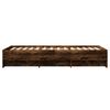 vidaXL Bedframe zonder matras hout gerookt eikenkleurig 100x200 cm