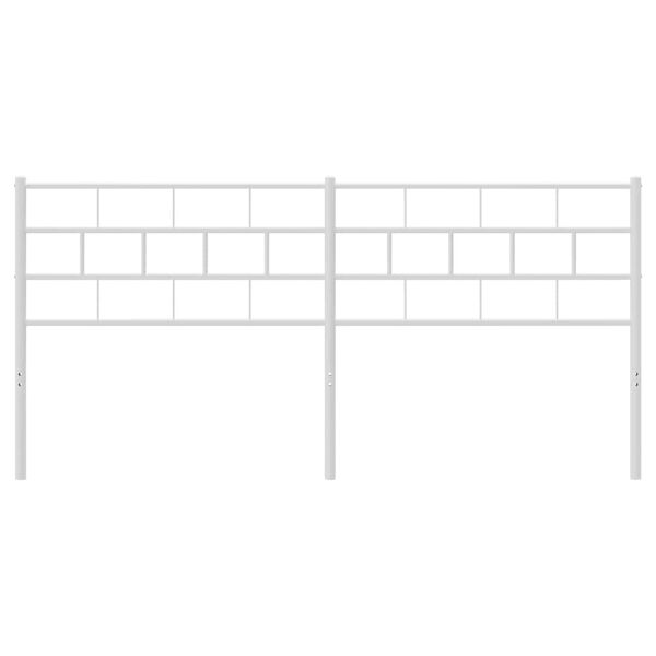 vidaXL Vervangend hoofdbord 160 cm metaal wit