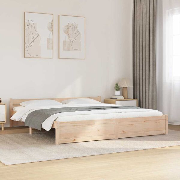 vidaXL Bedframe massief hout 180x200 cm
