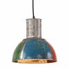 vidaXL Hanglamp industrieel rond 25 W E27 28,5 cm meerkleurig