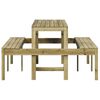 vidaXL Picknicktafel 160x134x75 cm geïmpregneerd grenenhout