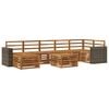 vidaXL Buiten bankenset 8 pcs Naturel Massief Acaciahout
