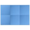 vidaXL Vloermatten 6 st 2,16 ㎡ EVA-schuim blauw