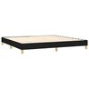 vidaXL Boxspring met matras en LED stof zwart 200x200 cm