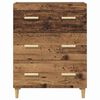 vidaXL Dressoir Oudhout 69,5 x 34 x 90 cm Bewerkt hout
