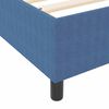 vidaXL Boxspringbed Blauw en Wit 100 x 200 cm Katoen Stof
