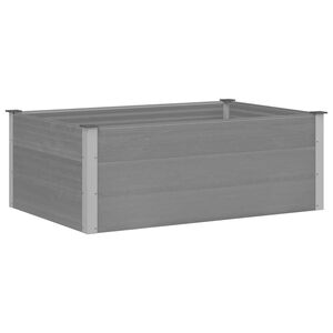 vidaXL Plantenbak verhoogd 150x100x54 cm HKC grijs